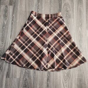 💋 Jones & Co plaid A-Line skirt 💋